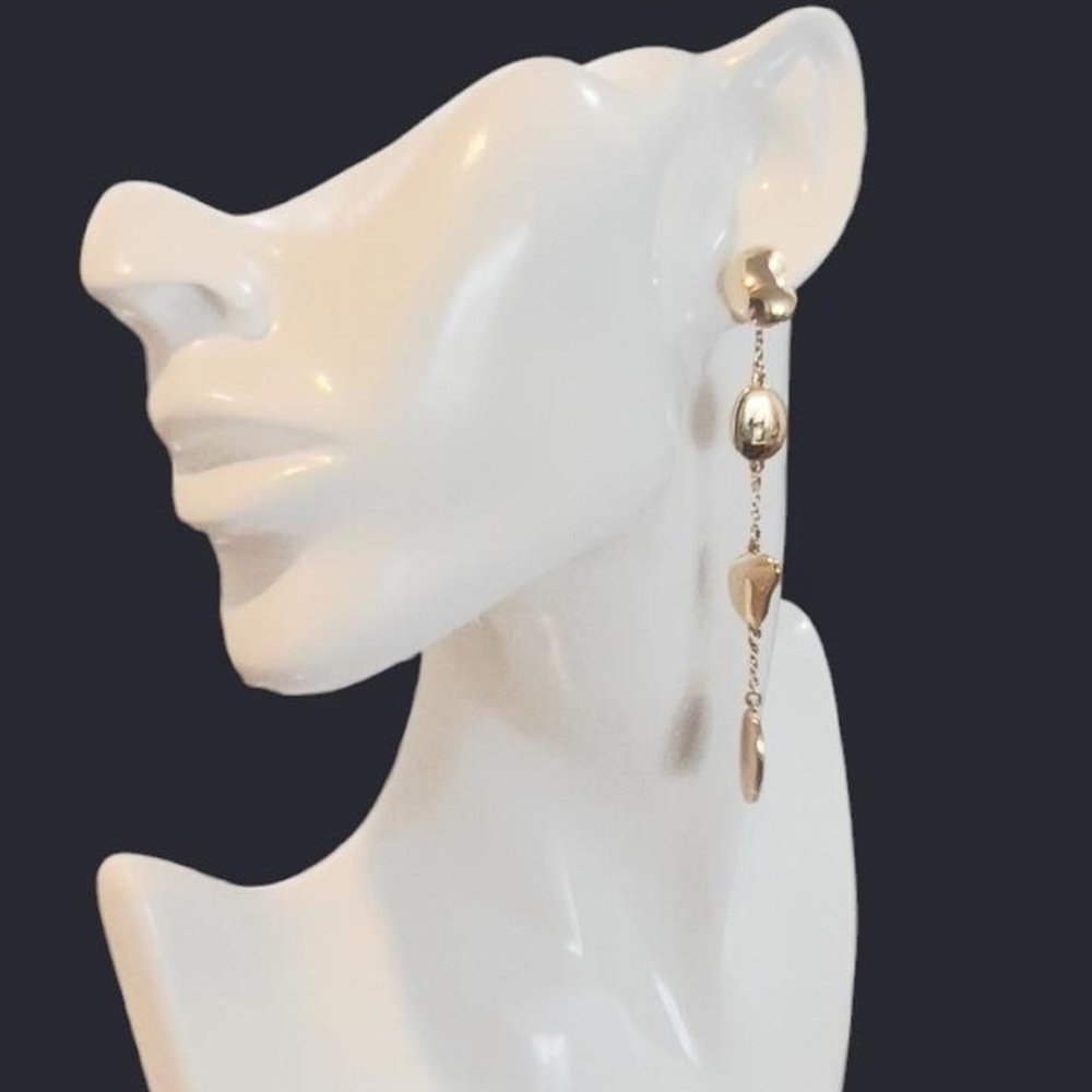 Elegant Gold-Tone Drop Earrings